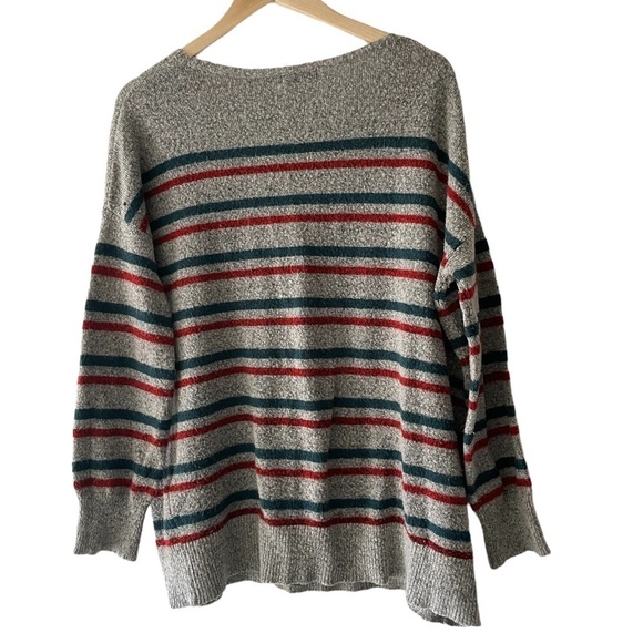 BDG (Urban Outfitters) Cozy Striped V Neck Sweater - Picture 2 of 4